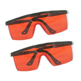2Pcs Safety Goggles Eye Protection Blue Light Blocking Glasses with SCT- Red