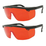 2Pcs Safety Goggles Eye Protection Blue Light Blocking Glasses with SCT- Red