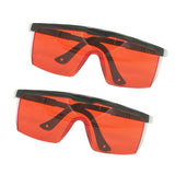 2Pcs Safety Goggles Eye Protection Blue Light Blocking Glasses with SCT- Red