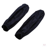 2 Pair of Sleeves Leather Waterproof Kitchen Cooking Oversleeve Blue