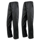 2Pcs Chef Pants Restaurant Elastic Comfy Work Trousers TypeA Black