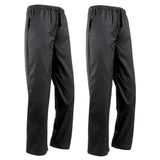 2Pcs Chef Pants Restaurant Elastic Comfy Work Trousers TypeA Black
