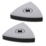 2Pcs 80mm Triangular Hook and Loop Sanding Pad Oscillating Multi Tool