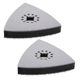 2Pcs 80mm Triangular Hook and Loop Sanding Pad Oscillating Multi Tool