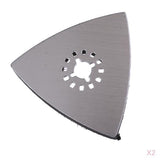 2Pcs 80mm Triangular Hook and Loop Sanding Pad Oscillating Multi Tool