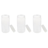 3Pcs Plastic Specimen Container Bottle Pot, Sample Jar Bottle 500ml