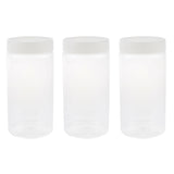 3Pcs Plastic Specimen Container Bottle Pot, Sample Jar Bottle 500ml