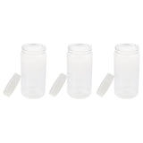3Pcs Plastic Specimen Container Bottle Pot, Sample Jar Bottle 500ml