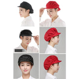 6Pcs Cook Adjustable Men Women Kitchen Baker Chef Elastic Cap Hat Catering