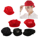 6Pcs Cook Adjustable Men Women Kitchen Baker Chef Elastic Cap Hat Catering