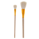 2Pcs Pottery Clay Wooden Brush Ceramics Sculpting Modeling Clay Clean Tool