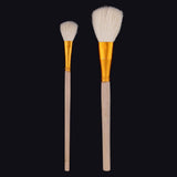 2Pcs Pottery Clay Wooden Brush Ceramics Sculpting Modeling Clay Clean Tool