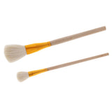 2Pcs Pottery Clay Wooden Brush Ceramics Sculpting Modeling Clay Clean Tool