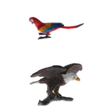 Simulation Animal Model Figure Toy Figurine Home Decor Red Parrot Bald Eagle