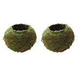 3pcs Creative Moss Ball Flower Pot Planter Bonsai Plant Holder Garden Decor