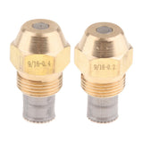 2pcs Brass Hollow Fuel Oil Furnace Burner Spray Nozzle 9/16'' Thread Connect