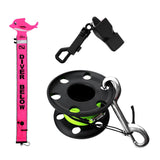 Scuba Diving Surface Marker Buoy SMB Safety Sausage Tube+Dive Reel+Whistle