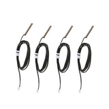 4xNTC Thermistor 10K Length 1m 1% Temperature Sensor Waterproof Probe 5x30mm