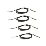 4xNTC Thermistor 10K Length 1m 1% Temperature Sensor Waterproof Probe 5x30mm