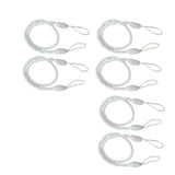 6PCS  Rope Curtain Drape Tiebacks Tassel Living Room Bedroom White 1