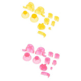 2 Pcs Handle ABXYZ Button+Thumbsticks D-pad Mod for Nintendo NGC Controller