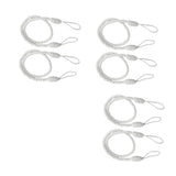 6 PCS  Rope Curtain Drape Tiebacks Tassel Living Room Bedroom White_2