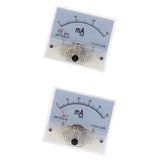 2xDC Ammeter Analog Panel Amp Meter Current Gauge Pointer Type 0-30mA 0-50mA