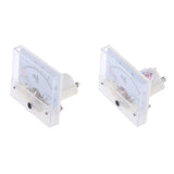 2xDC Ammeter Analog Panel Amp Meter Current Gauge Pointer Type 0-30mA 0-50mA