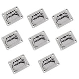 8 Pieces Stainless Steel Hatch Lift Handle/ Latch Flush Mount Boat Marine