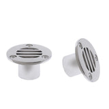 2pcs 316 Stainless Steel Boat Yacht Deck Drain Scupper 45 x 25mm