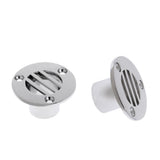 2pcs 316 Stainless Steel Boat Yacht Deck Drain Scupper 45 x 25mm