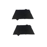 2Set Black Canvas Backrest Seat Cloth for Cross Folding Chair/Stool/Seat