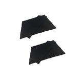 2Set Black Canvas Backrest Seat Cloth for Cross Folding Chair/Stool/Seat