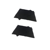 2Set Black Canvas Backrest Seat Cloth for Cross Folding Chair/Stool/Seat