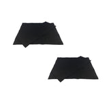 2Set Black Canvas Backrest Seat Cloth for Cross Folding Chair/Stool/Seat