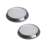 2PCS Round Car Interior LED Dome Ceiling Light Reading Lamp