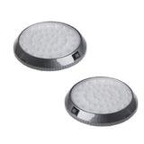 2PCS Round Car Interior LED Dome Ceiling Light Reading Lamp