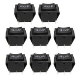 Maxbell 8x 6Pin Car On/Off/On Momentary Power Window Rocker Switch 250V/10A 125V/15A