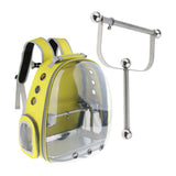 Bird Travel Carrier Kit,Parrot Backpack+Bird Stainless Steel Standing Frame