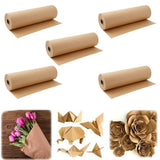 5 Rolls 30m Kraft Packing Parcel Paper DIY Gift Flower Wrapping Arts 30cm