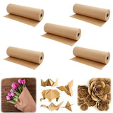 5 Rolls 30m Kraft Packing Parcel Paper DIY Gift Flower Wrapping Arts 30cm
