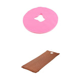 Maxbell Beauty Salon Massage Bed Mattress Sheet Coffee & Pink Face Rest Cradle Cover