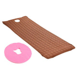 Maxbell Beauty Salon Massage Bed Mattress Sheet Coffee & Pink Face Rest Cradle Cover