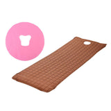 Maxbell Beauty Salon Massage Bed Mattress Sheet Coffee & Pink Face Rest Cradle Cover