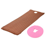 Maxbell Beauty Salon Massage Bed Mattress Sheet Coffee & Pink Face Rest Cradle Cover