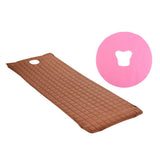 Maxbell Beauty Salon Massage Bed Mattress Sheet Coffee & Pink Face Rest Cradle Cover
