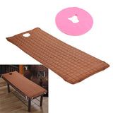 Maxbell Beauty Salon Massage Bed Mattress Sheet Coffee & Pink Face Rest Cradle Cover