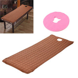 Maxbell Beauty Salon Massage Bed Mattress Sheet Coffee & Pink Face Rest Cradle Cover