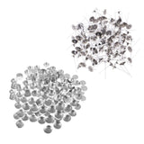 Maxbell 200 Pieces Aluminium Tea Light Case Containers & 200pcs 3cm Candle Wick