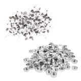 Maxbell 200 Pieces Aluminium Tea Light Case Containers & 200pcs 3cm Candle Wick
